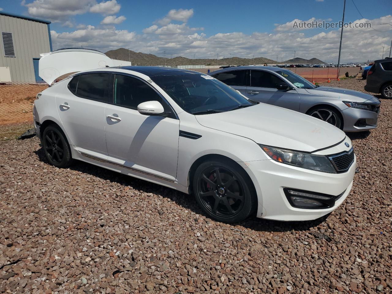 2013 Kia Optima Sx White vin: 5XXGR4A61DG090780