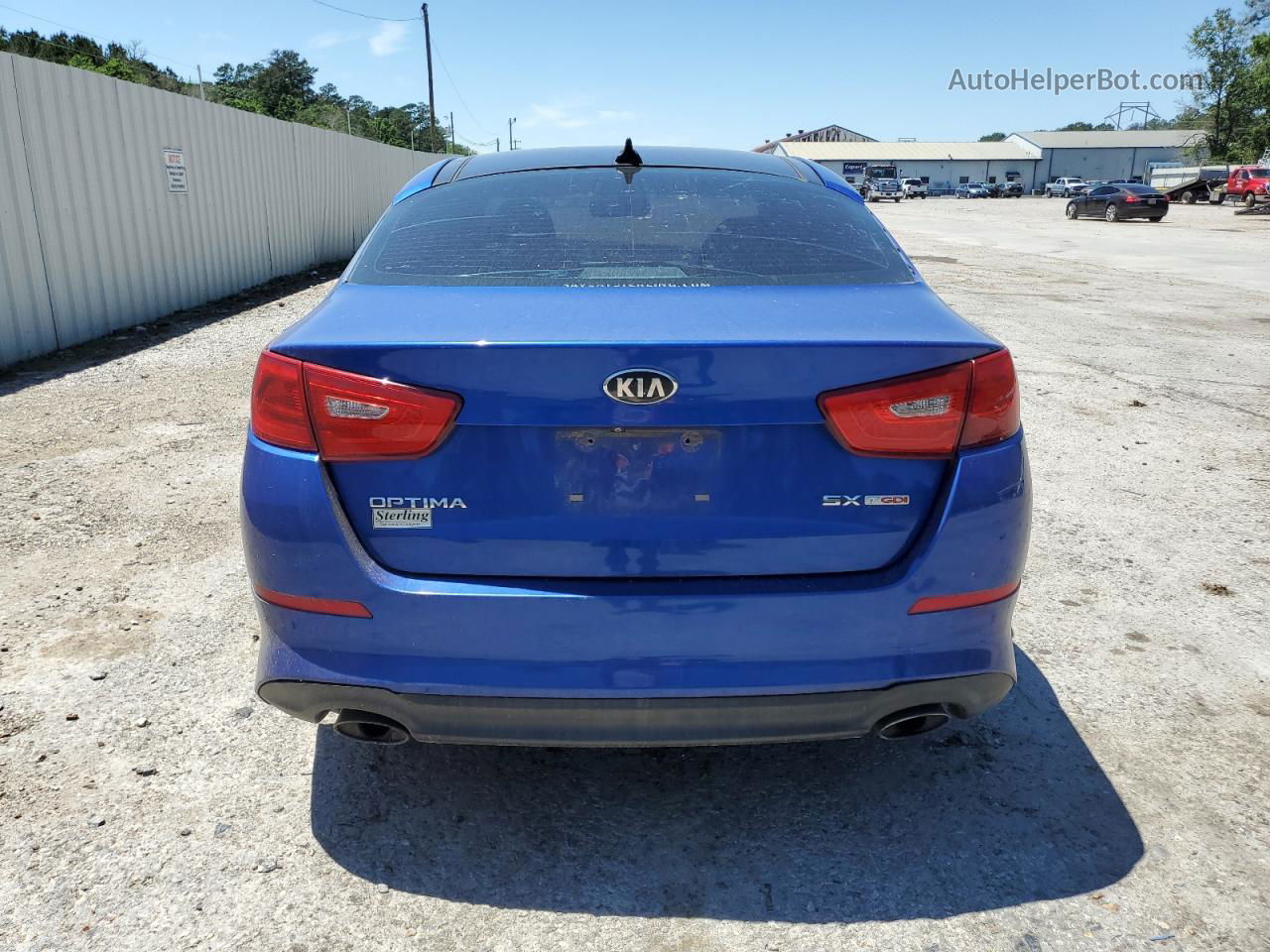 2014 Kia Optima Sx Blue vin: 5XXGR4A61EG312347