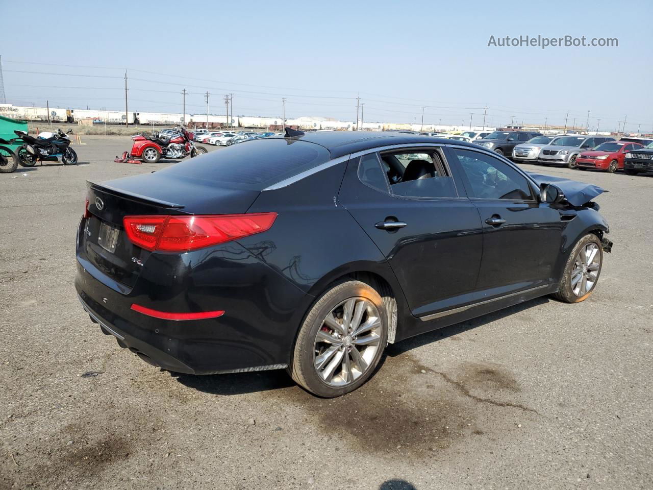 2014 Kia Optima Sx Black vin: 5XXGR4A61EG321789