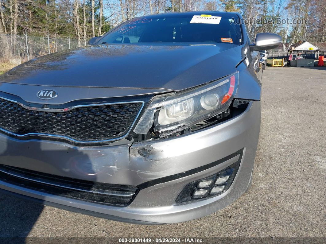 2015 Kia Optima Sxl Turbo Gray vin: 5XXGR4A61FG372842