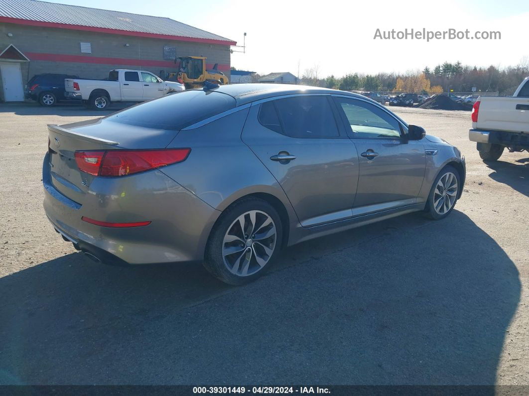 2015 Kia Optima Sxl Turbo Gray vin: 5XXGR4A61FG372842