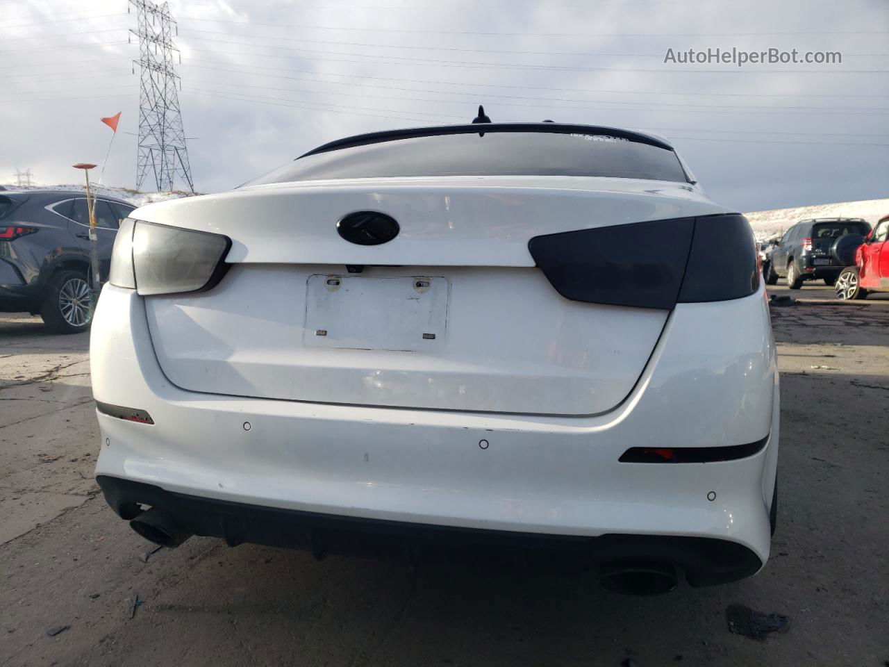 2015 Kia Optima Sx White vin: 5XXGR4A61FG398633