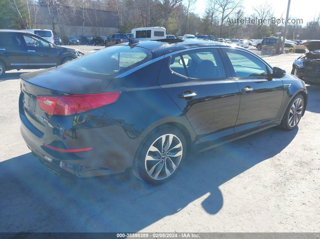 2014 Kia Optima   Black vin: 5XXGR4A62EG333904