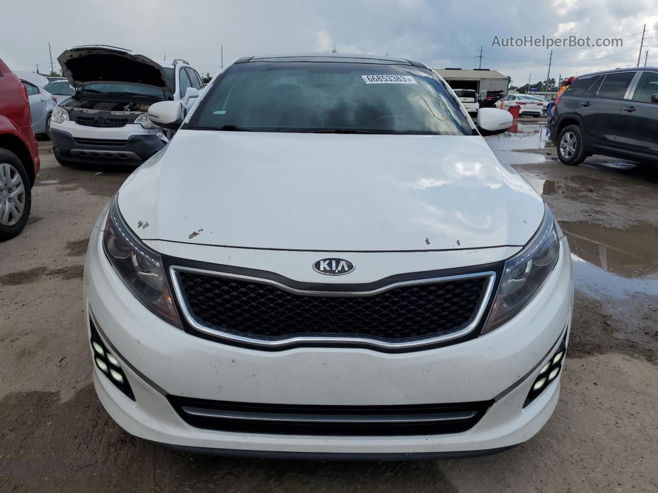 2014 Kia Optima Sx White vin: 5XXGR4A62EG334311