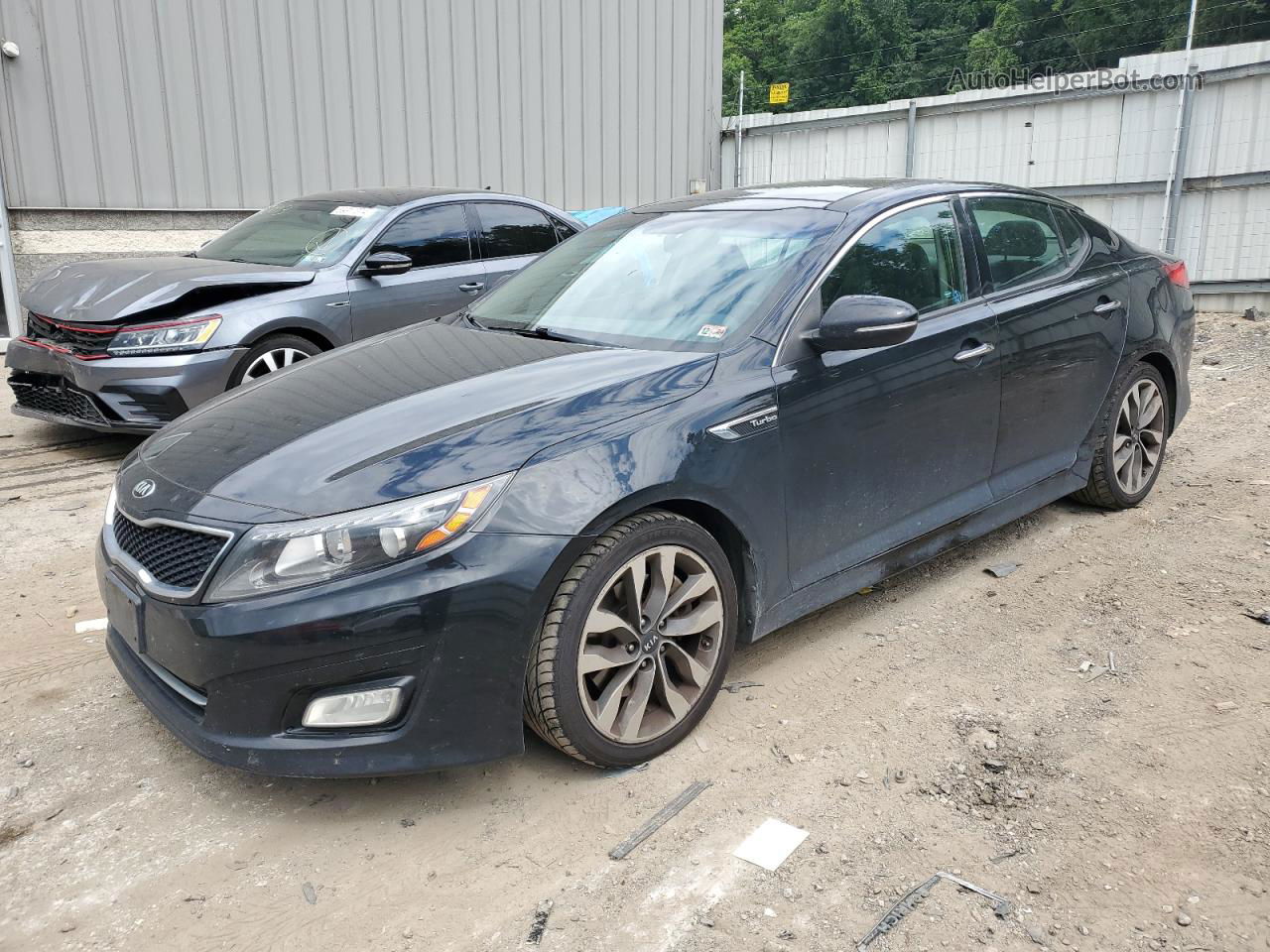 2015 Kia Optima Sx Черный vin: 5XXGR4A62FG491239