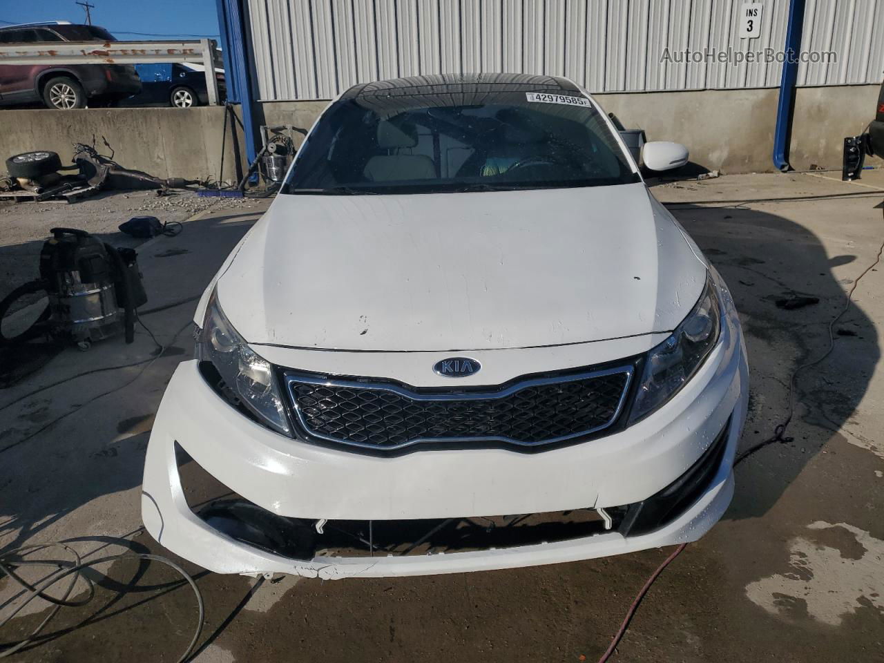 2013 Kia Optima Sx White vin: 5XXGR4A63DG195160