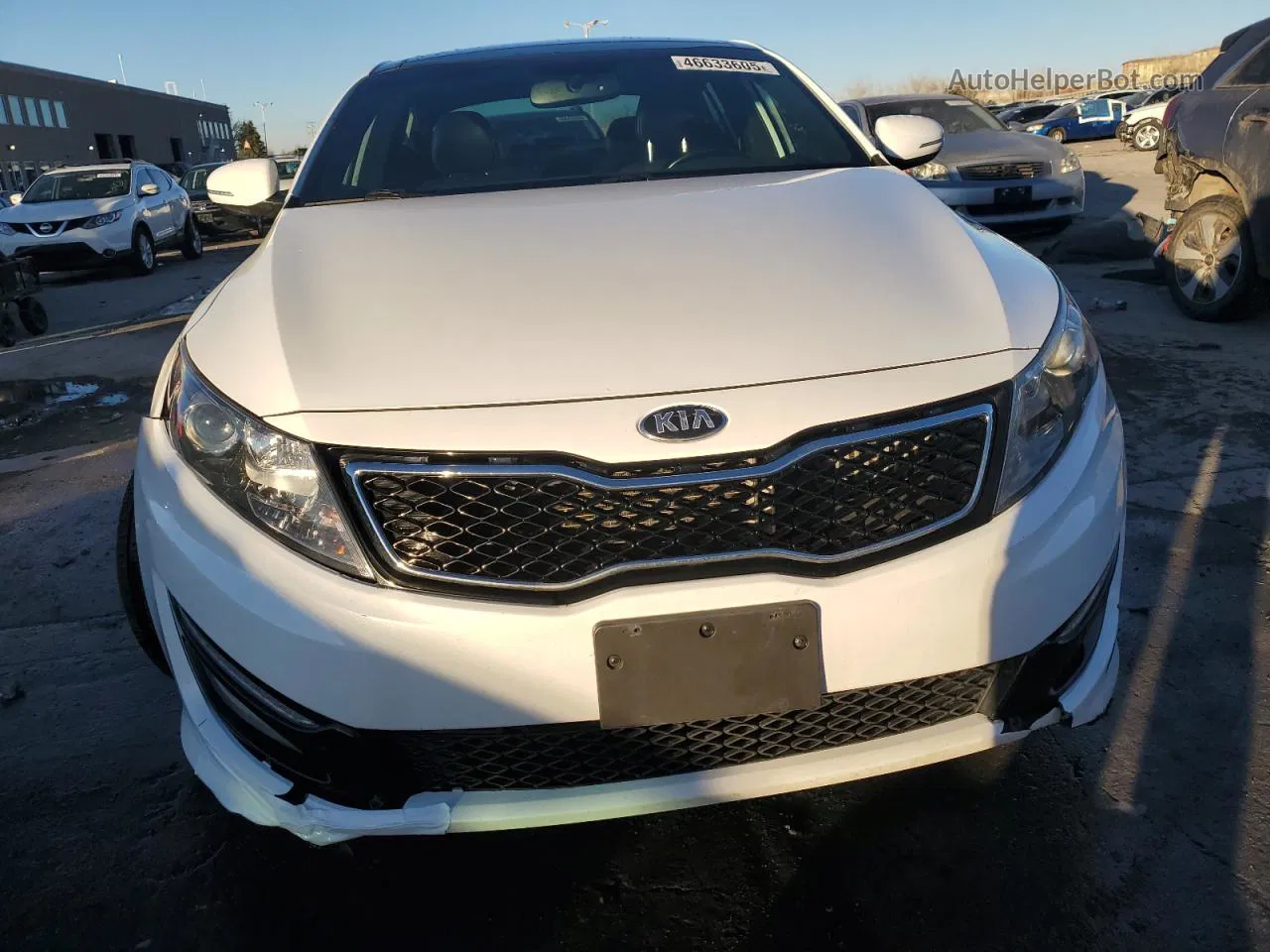 2013 Kia Optima Sx White vin: 5XXGR4A63DG205945