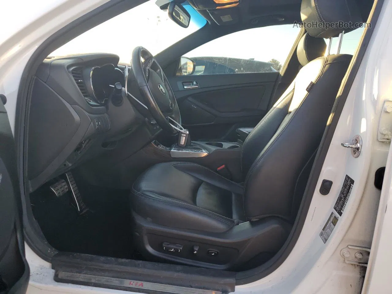 2013 Kia Optima Sx White vin: 5XXGR4A63DG205945