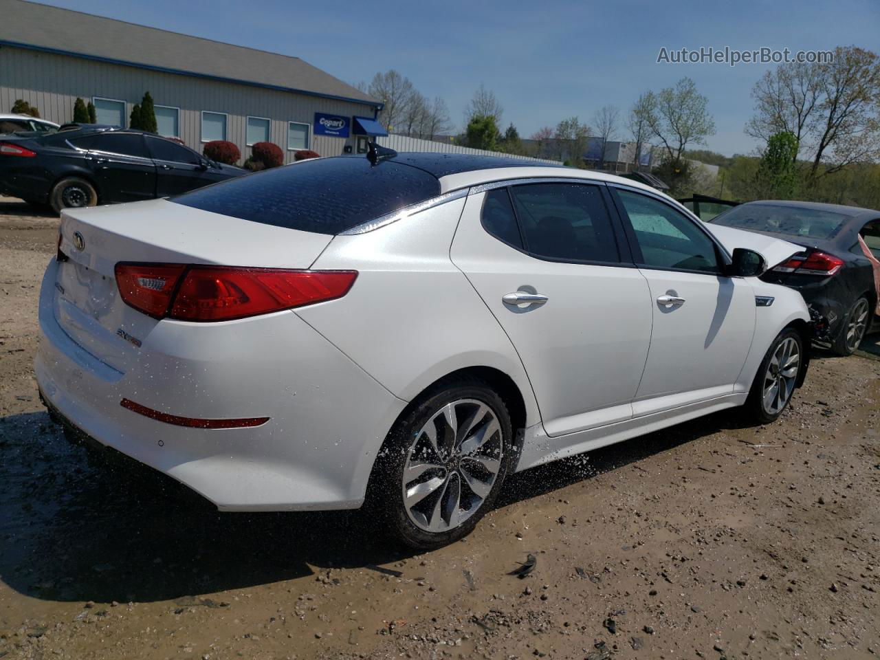 2014 Kia Optima Sx White vin: 5XXGR4A63EG264608