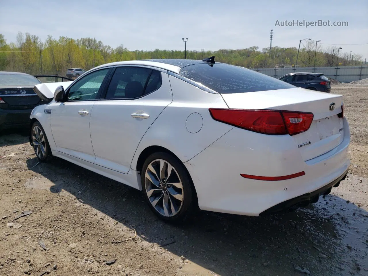 2014 Kia Optima Sx White vin: 5XXGR4A63EG264608