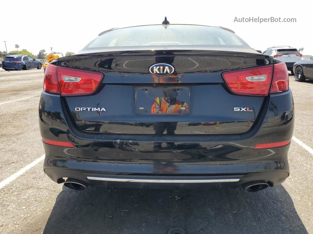 2015 Kia Optima Sx Черный vin: 5XXGR4A63FG361373