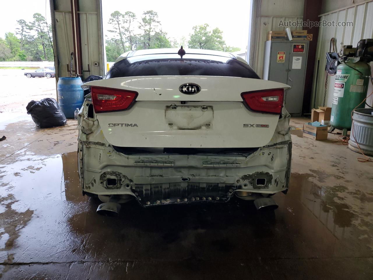 2014 Kia Optima Sx White vin: 5XXGR4A64EG336187