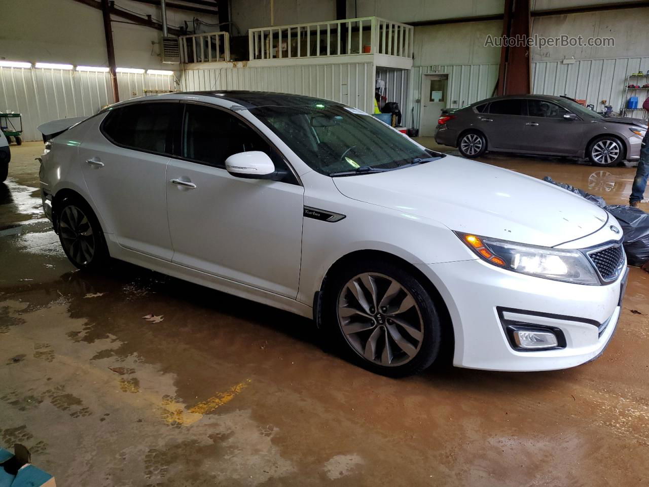 2014 Kia Optima Sx White vin: 5XXGR4A64EG336187