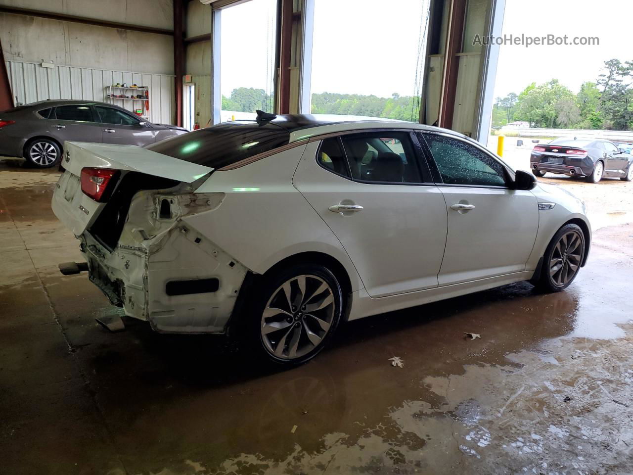 2014 Kia Optima Sx White vin: 5XXGR4A64EG336187