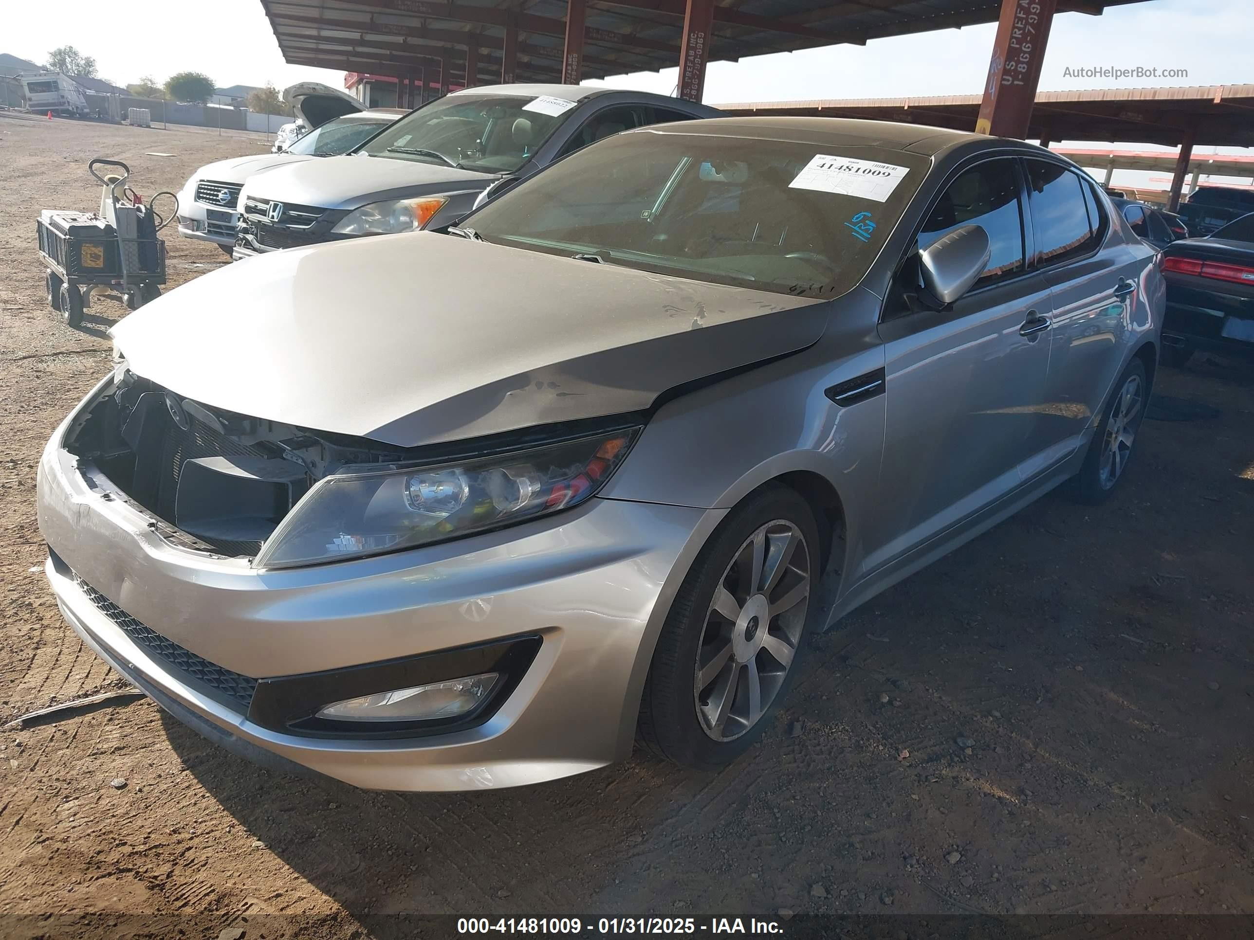 2013 Kia Optima Sx Silver vin: 5XXGR4A65DG130701