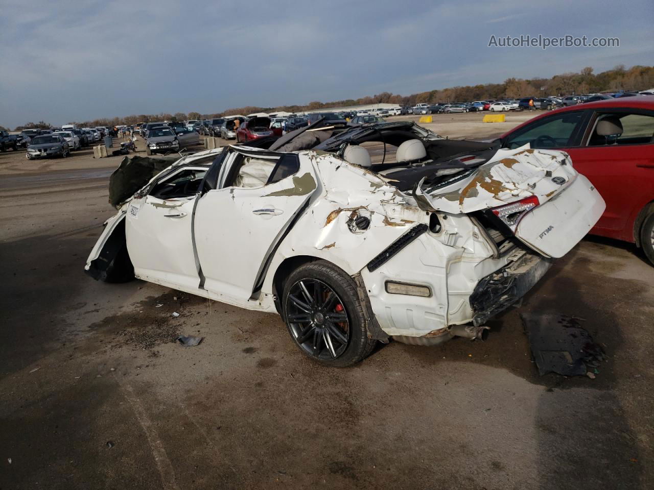 2013 Kia Optima Sx White vin: 5XXGR4A65DG207793