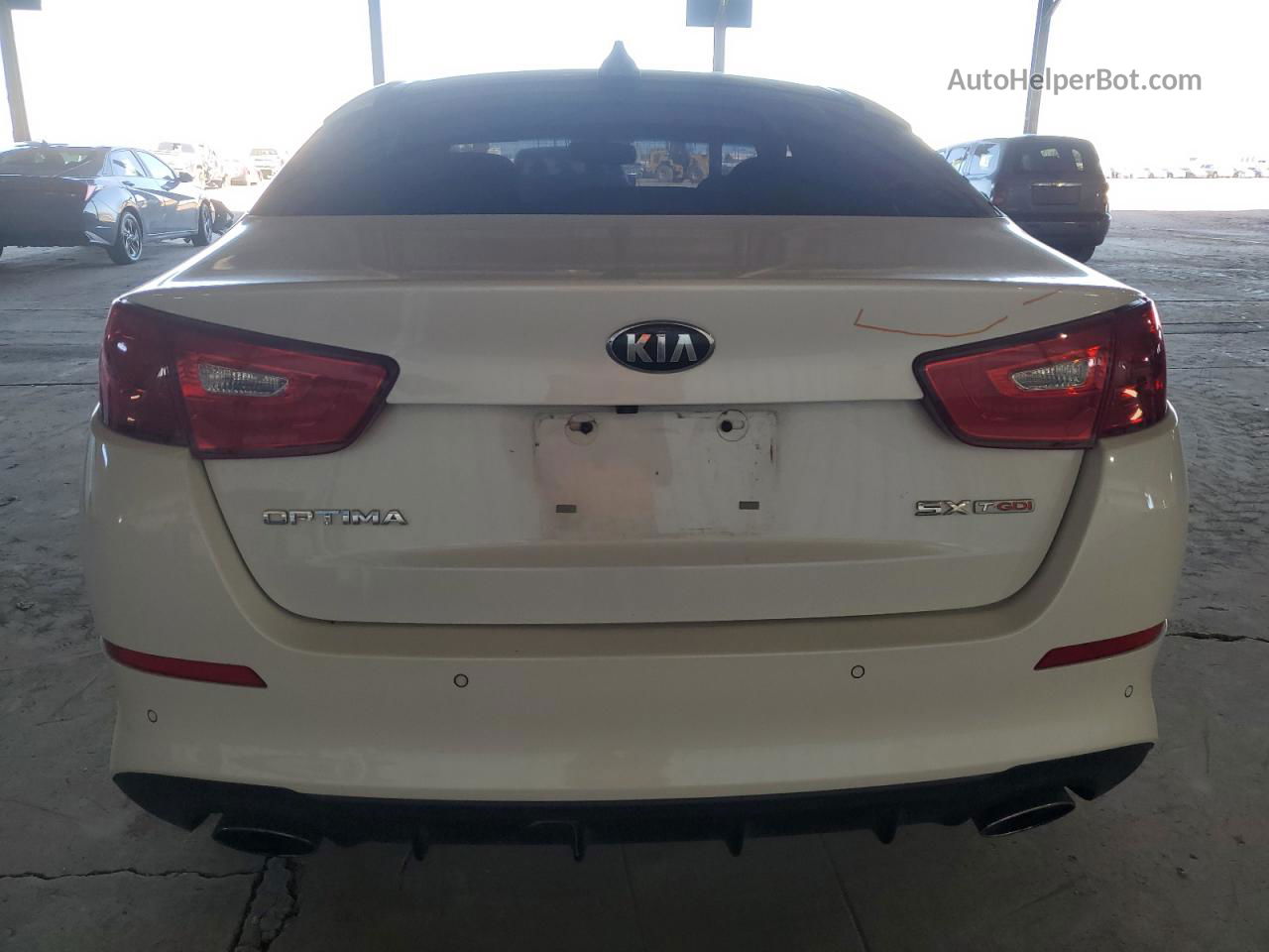 2014 Kia Optima Sx White vin: 5XXGR4A65EG264061