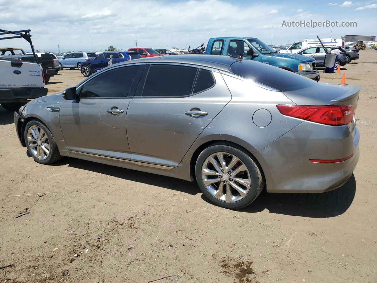 2014 Kia Optima Sx Silver vin: 5XXGR4A65EG280289