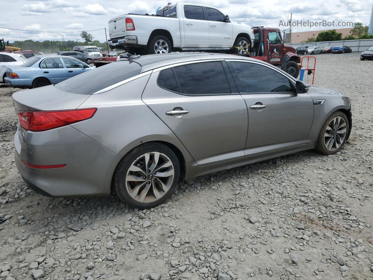 2014 Kia Optima Sx Gray vin: 5XXGR4A65EG324808