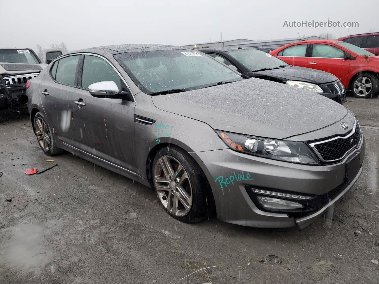 2013 Kia Optima Sx Gray vin: 5XXGR4A66DG101739