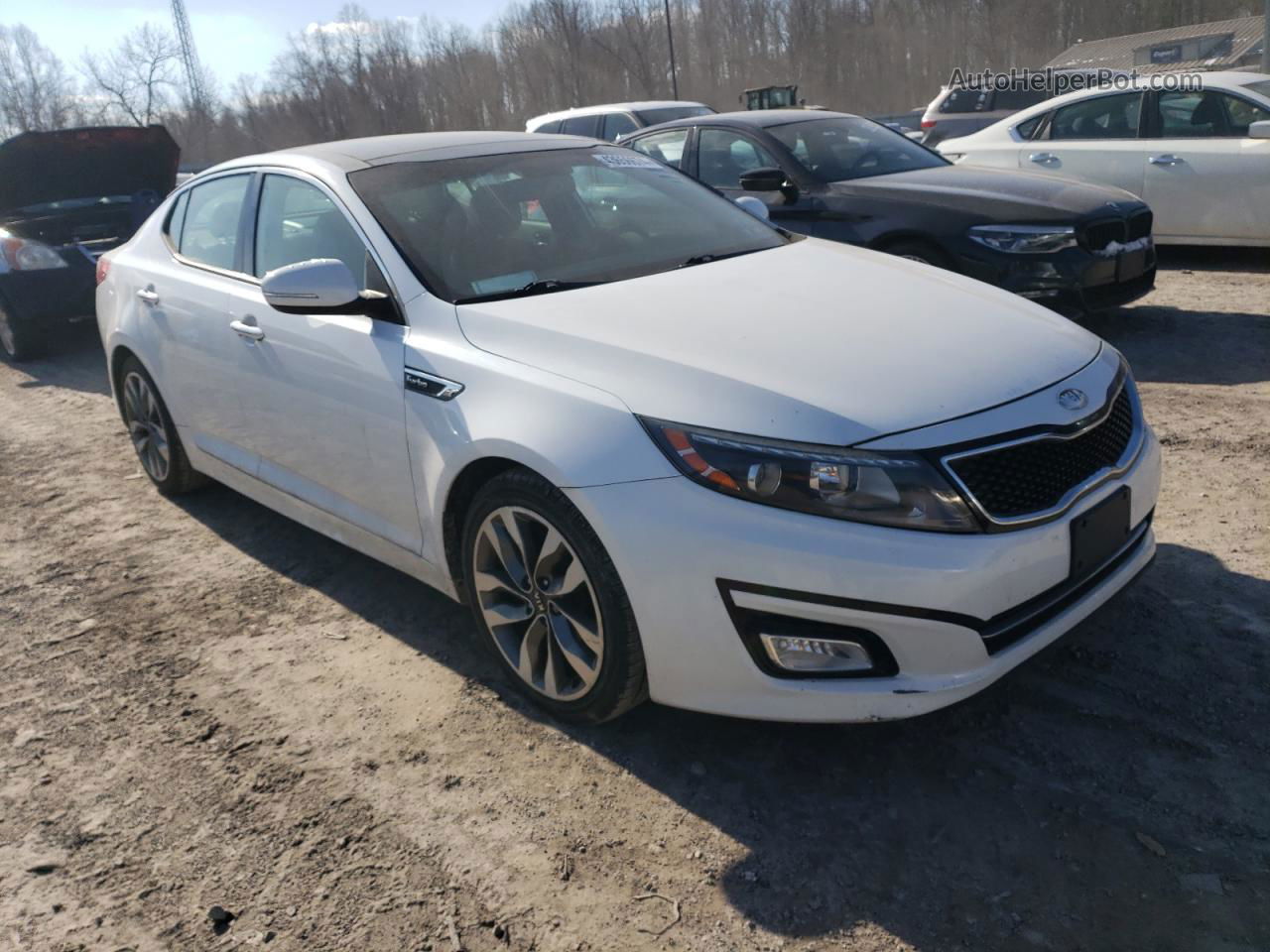 2014 Kia Optima Sx White vin: 5XXGR4A66EG265803