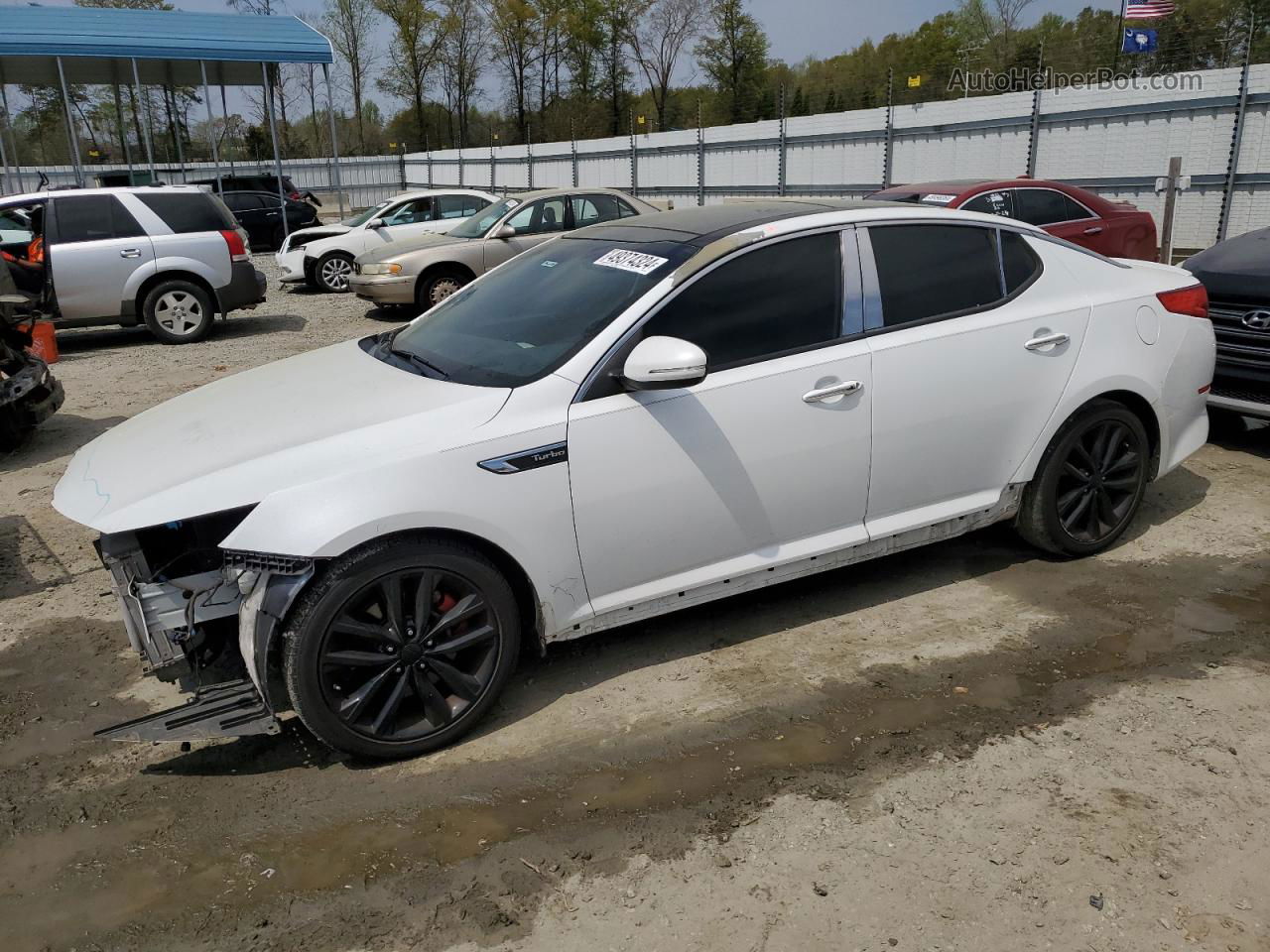 2014 Kia Optima Sx Белый vin: 5XXGR4A66EG313185