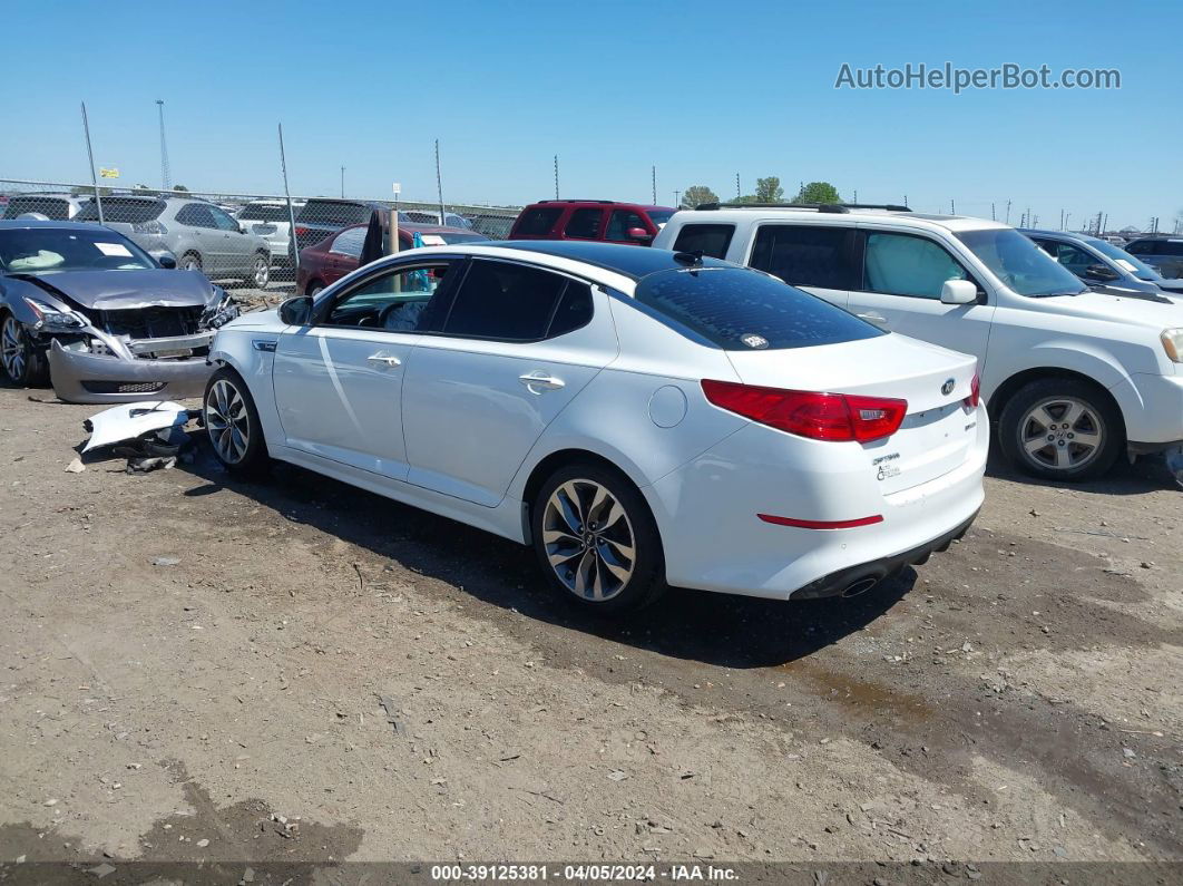 2014 Kia Optima Sx Turbo White vin: 5XXGR4A66EG346462