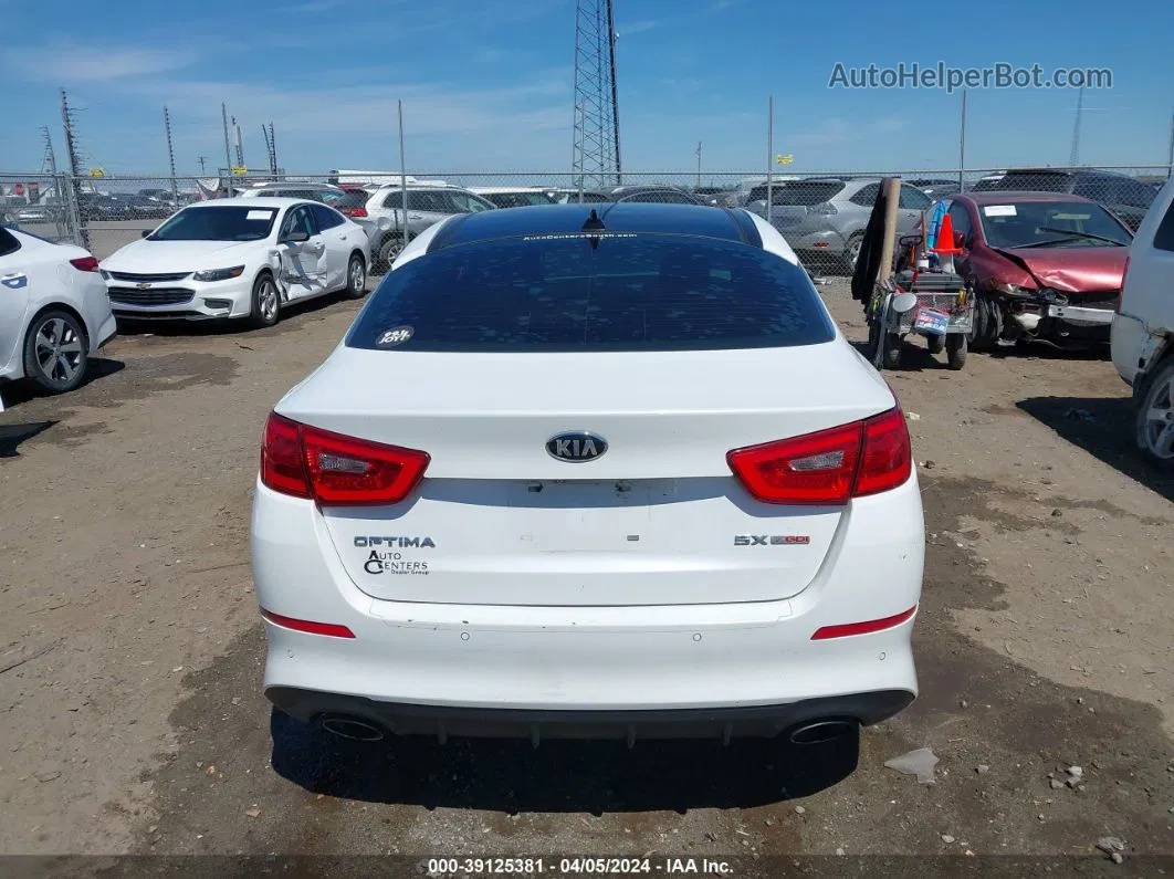 2014 Kia Optima Sx Turbo White vin: 5XXGR4A66EG346462