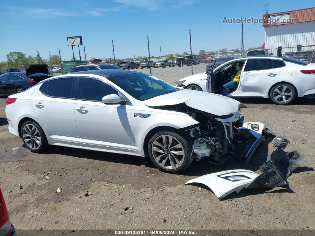 2014 Kia Optima Sx Turbo White vin: 5XXGR4A66EG346462