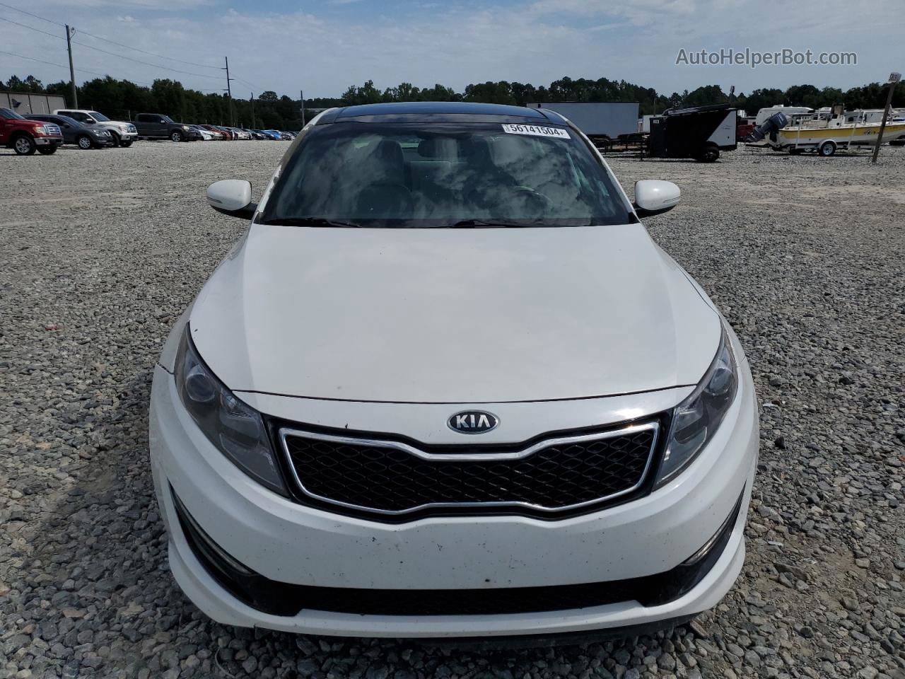 2013 Kia Optima Sx White vin: 5XXGR4A67DG116153
