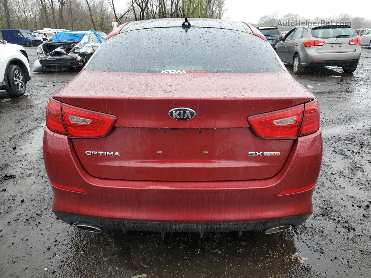 2014 Kia Optima Sx Red vin: 5XXGR4A67EG317813