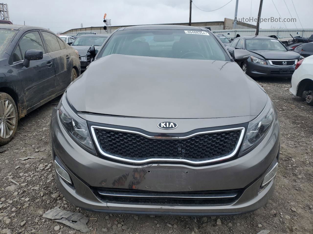 2014 Kia Optima Sx Серый vin: 5XXGR4A67EG336538