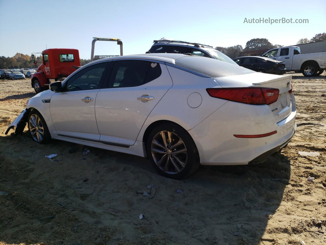 2014 Kia Optima Sx White vin: 5XXGR4A67EG343800