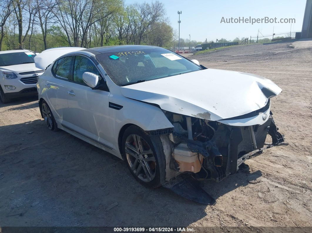 2013 Kia Optima Sx White vin: 5XXGR4A68DG215371