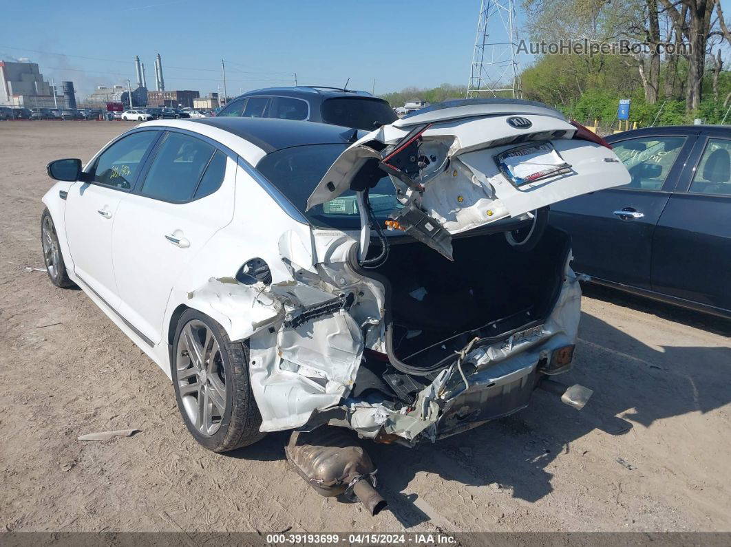 2013 Kia Optima Sx White vin: 5XXGR4A68DG215371