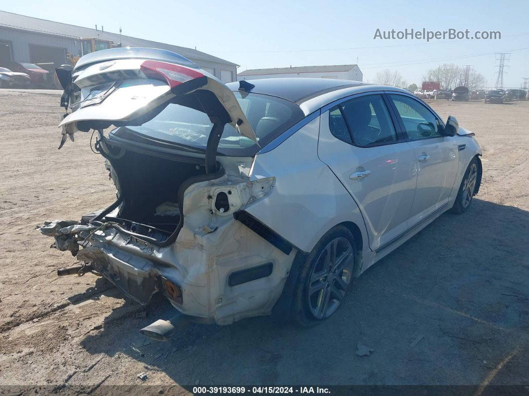2013 Kia Optima Sx White vin: 5XXGR4A68DG215371