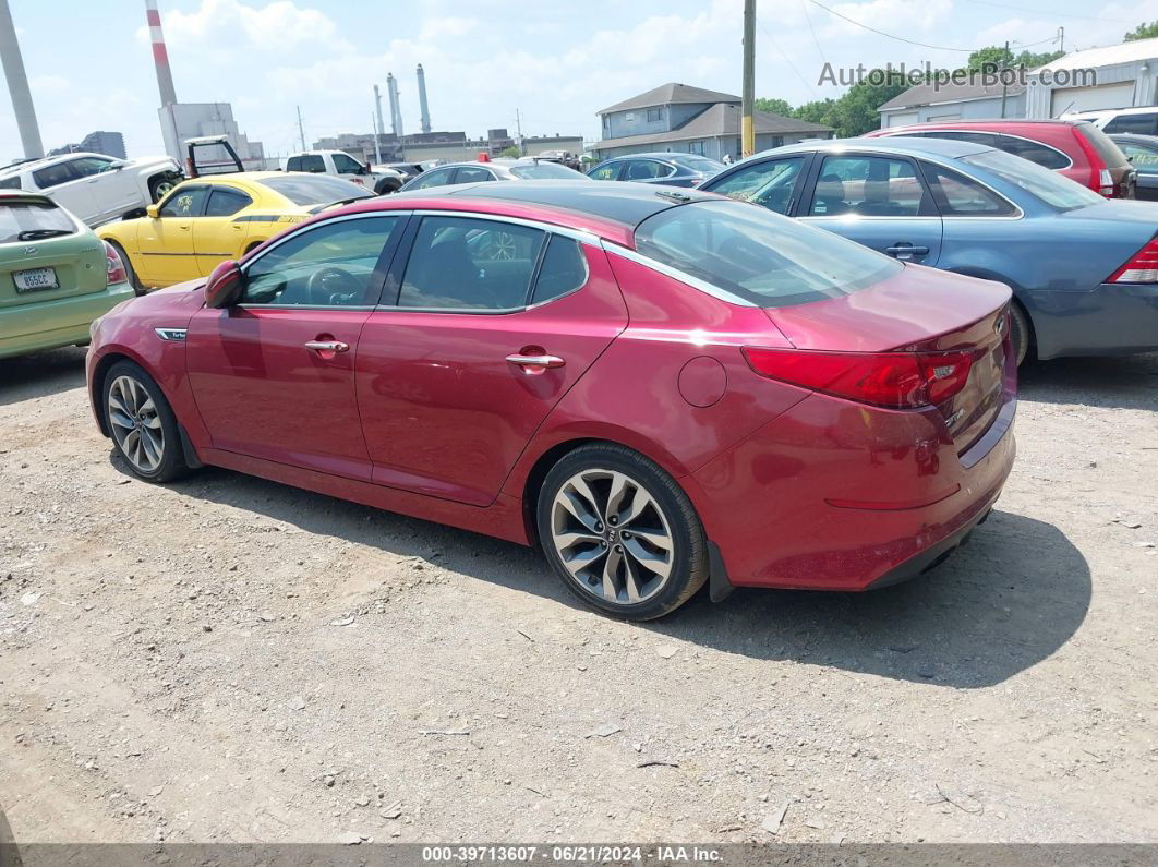 2014 Kia Optima Sx Turbo Burgundy vin: 5XXGR4A68EG287074