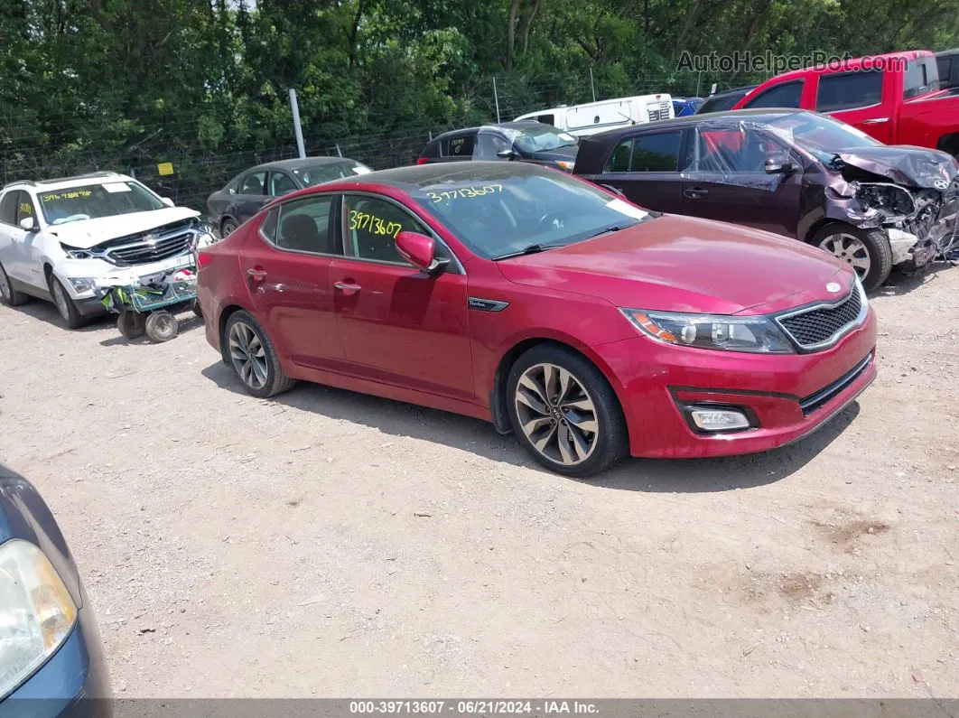 2014 Kia Optima Sx Turbo Burgundy vin: 5XXGR4A68EG287074