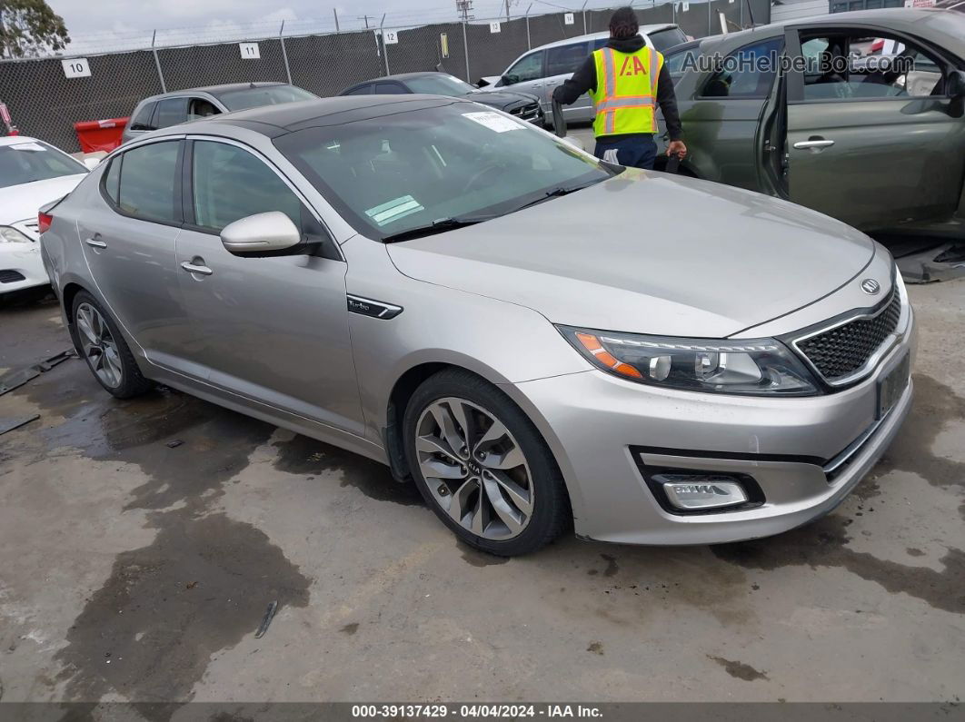 2014 Kia Optima Sx Turbo Серебряный vin: 5XXGR4A68EG315150