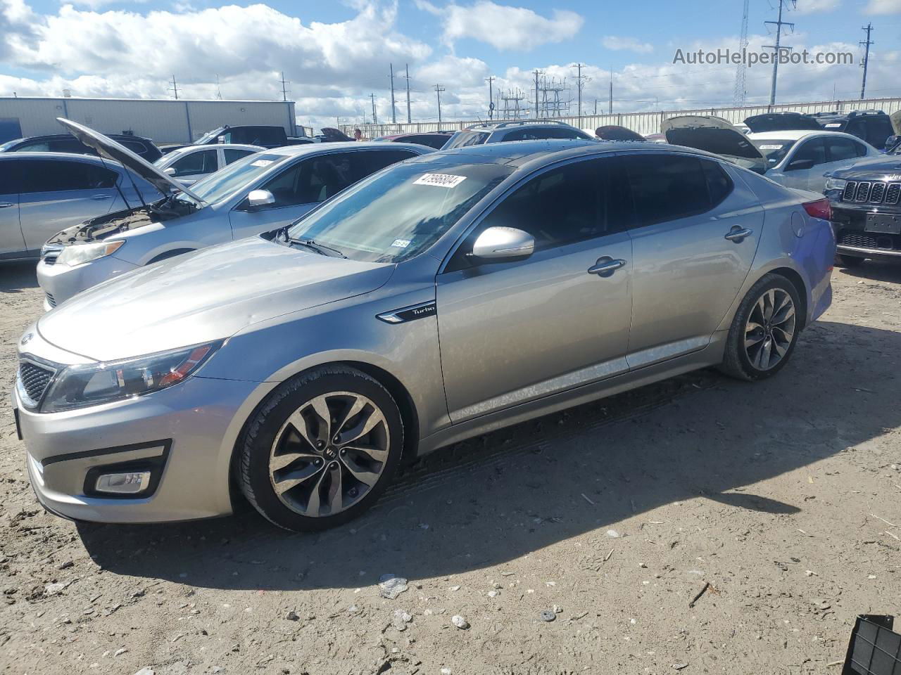 2014 Kia Optima Sx Серебряный vin: 5XXGR4A68EG322793