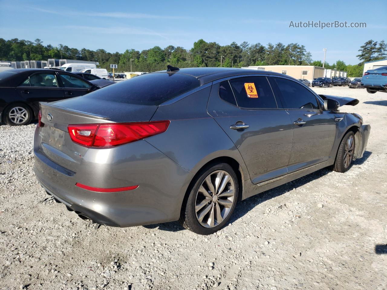 2015 Kia Optima Sx Gray vin: 5XXGR4A68FG370151