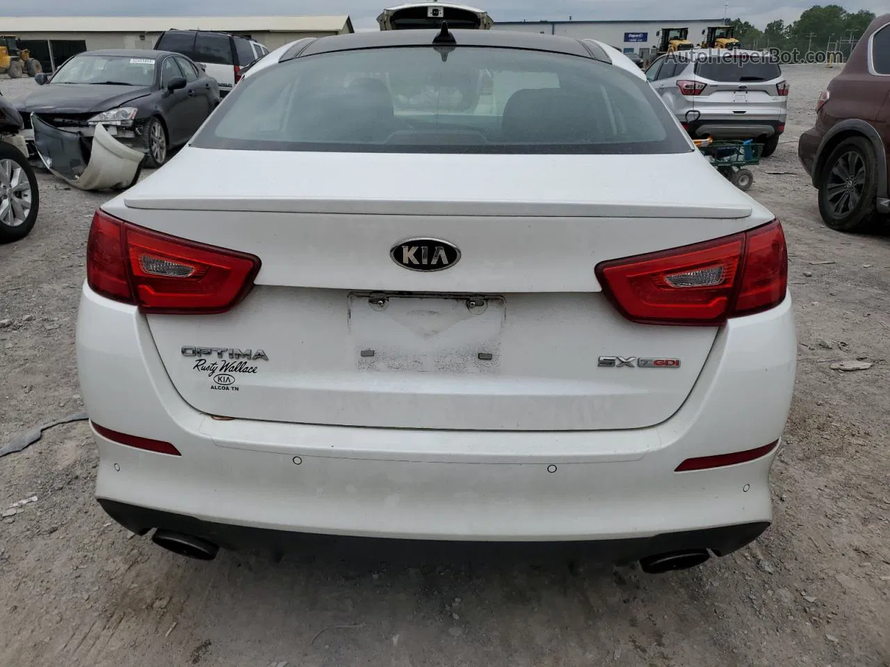 2015 Kia Optima Sx White vin: 5XXGR4A68FG402208