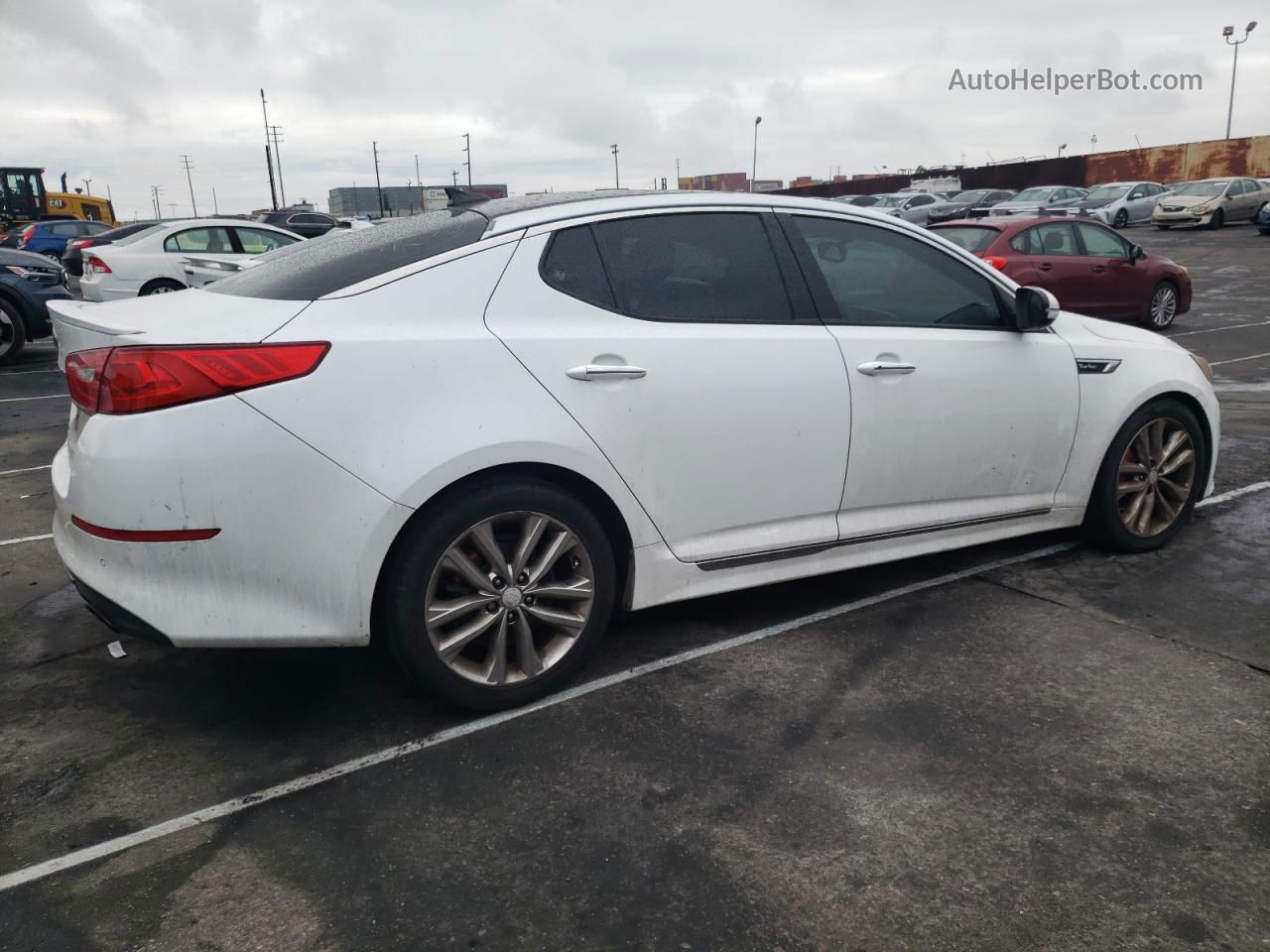 2014 Kia Optima Sx White vin: 5XXGR4A69EG276410