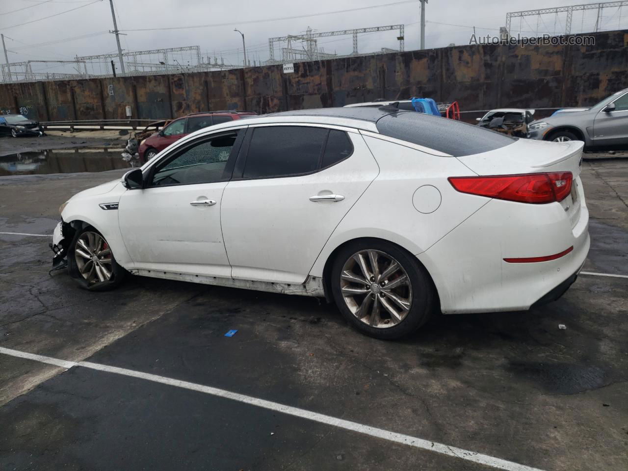 2014 Kia Optima Sx White vin: 5XXGR4A69EG276410