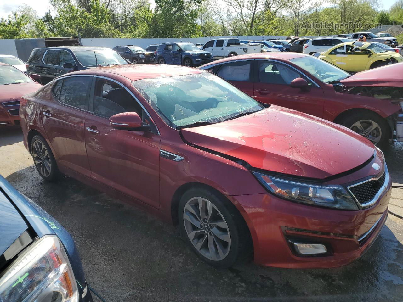 2014 Kia Optima Sx Red vin: 5XXGR4A69EG330062