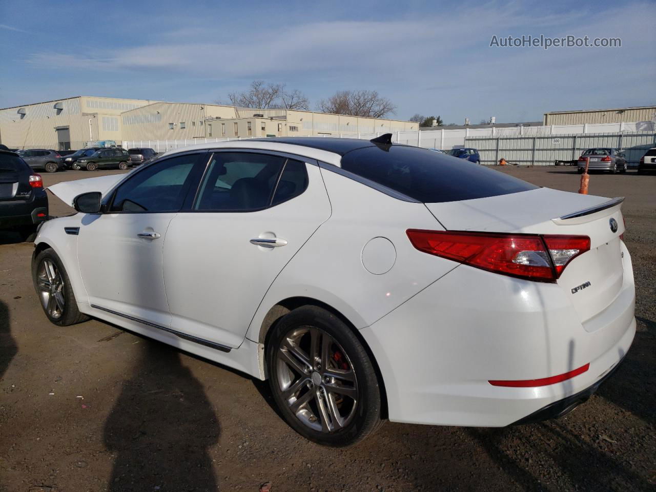 2013 Kia Optima Sx White vin: 5XXGR4A6XDG176878