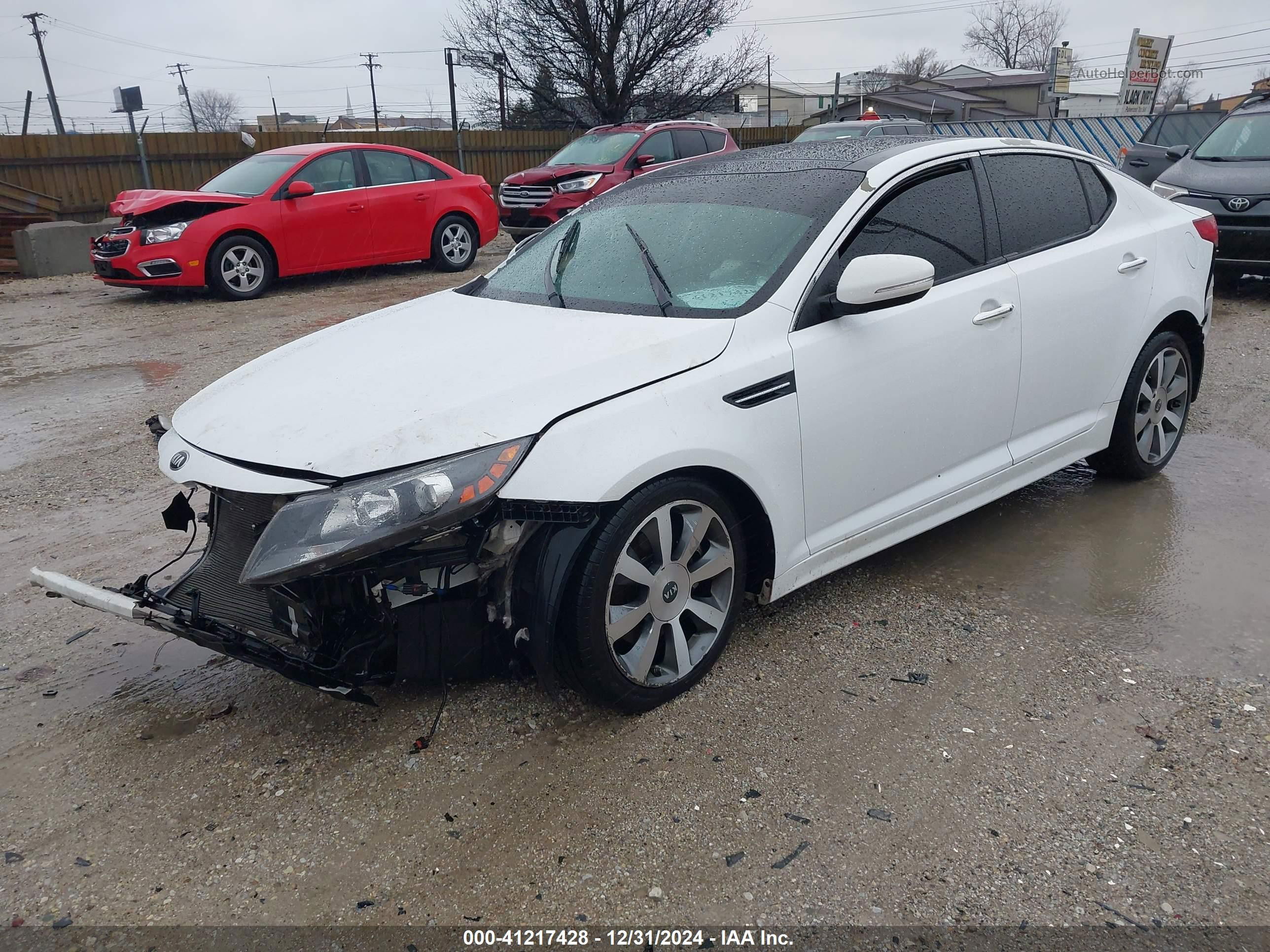 2013 Kia Optima Sx White vin: 5XXGR4A6XDG243284