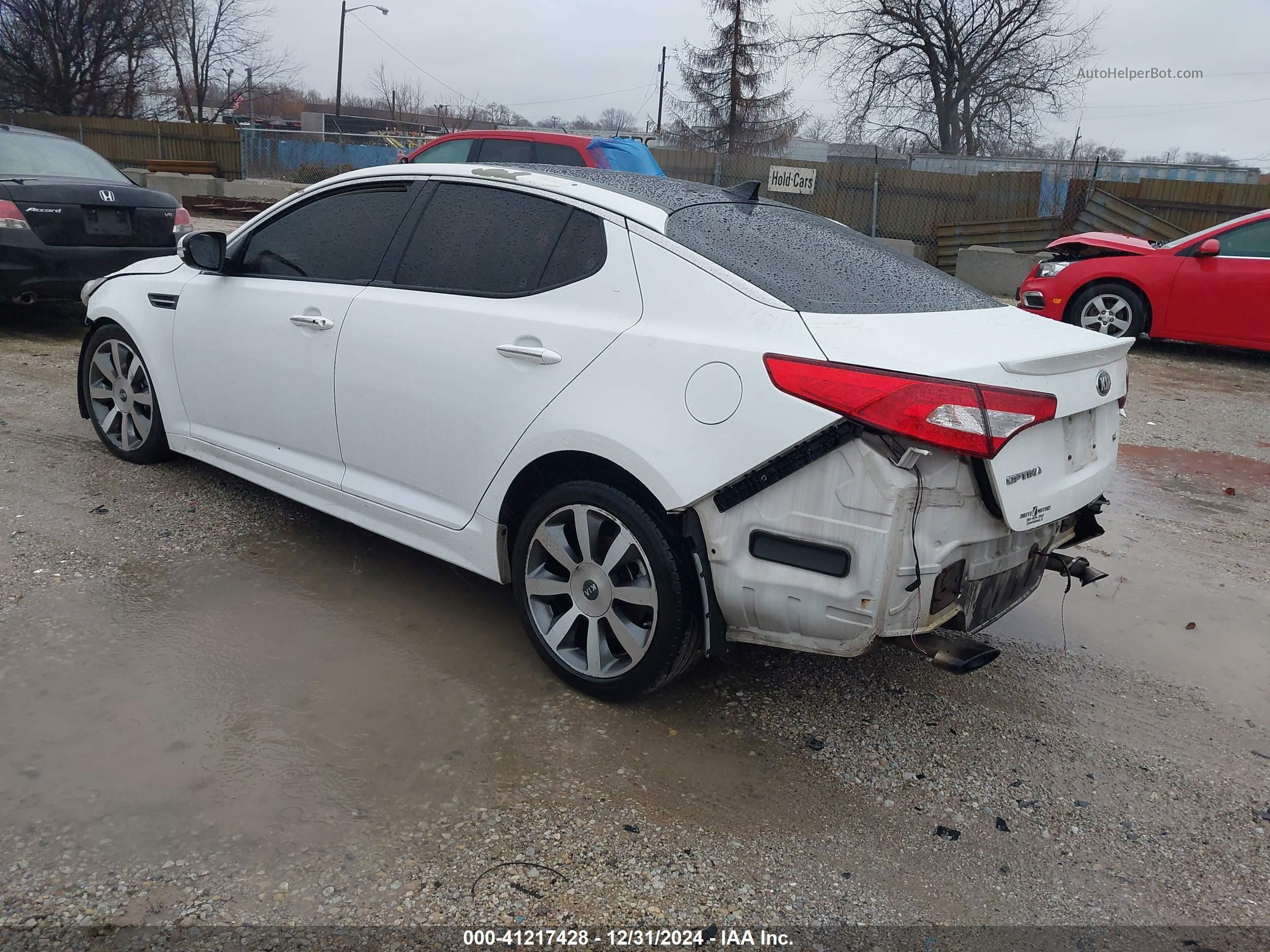 2013 Kia Optima Sx White vin: 5XXGR4A6XDG243284
