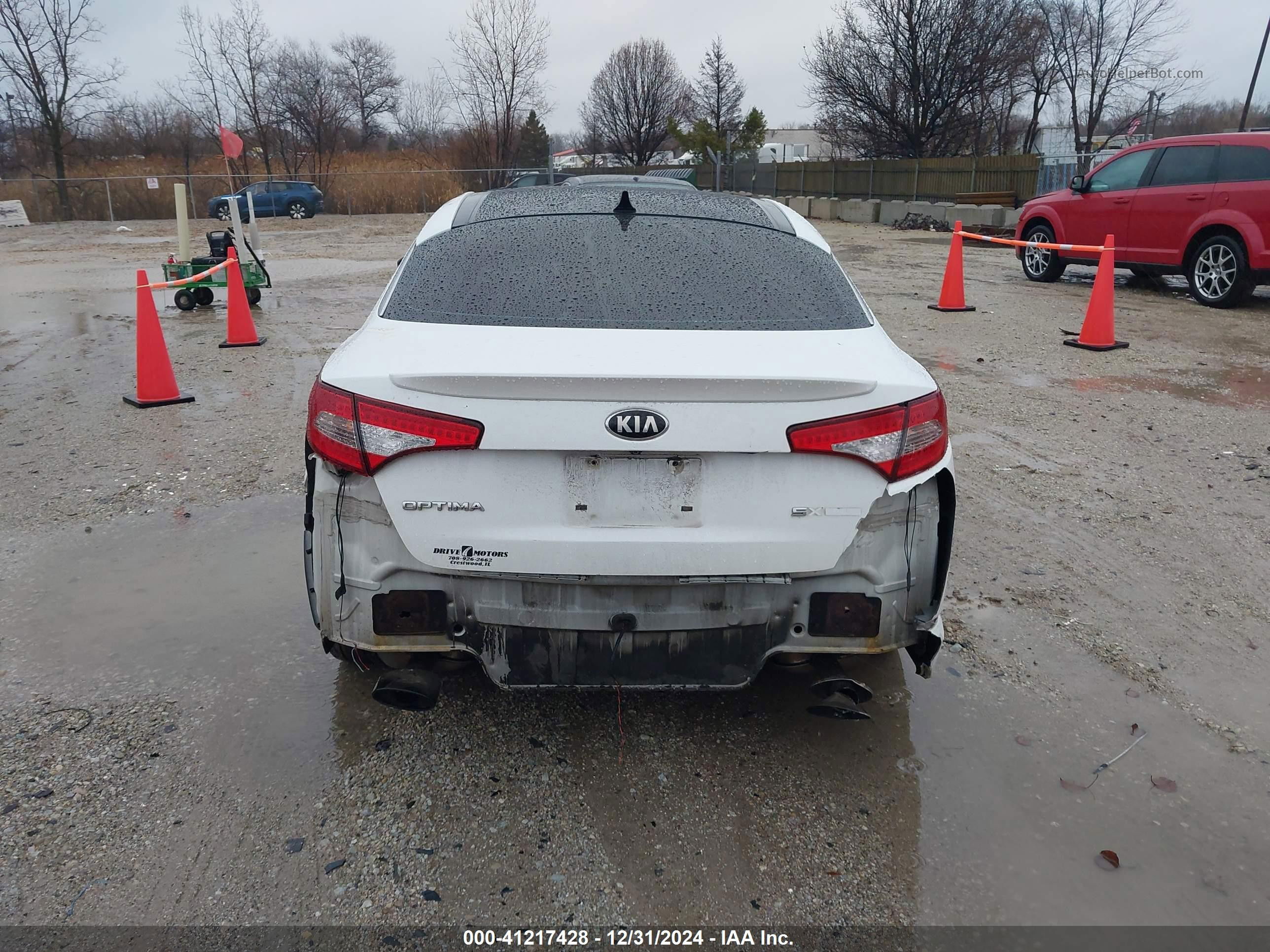 2013 Kia Optima Sx White vin: 5XXGR4A6XDG243284