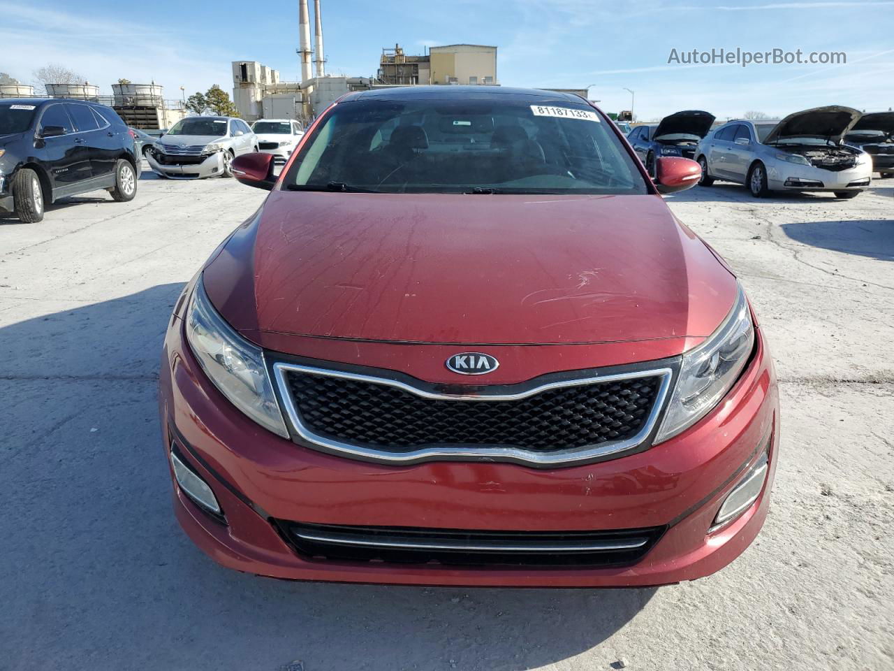 2014 Kia Optima Sx Красный vin: 5XXGR4A6XEG289389